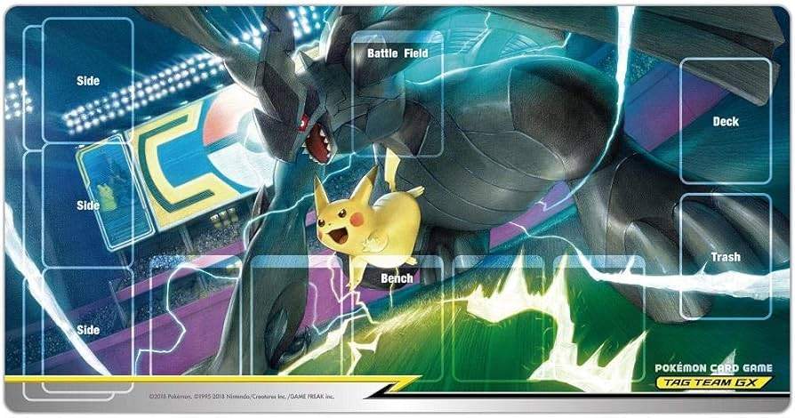 ポケカ　ラバープレイマット エクストラバトルの日 ピカチュウ&ゼクロム 新品】ポケモンカードゲーム ラバープレイマット ピカチュウ