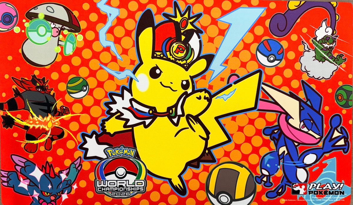 【現地会場限定】 プレイマット WCS 2026 ポケモン サンフランシスコ　黒 ラバープレイマット 海外版 WCS2026 サンフランシスコ ピカチュウ
