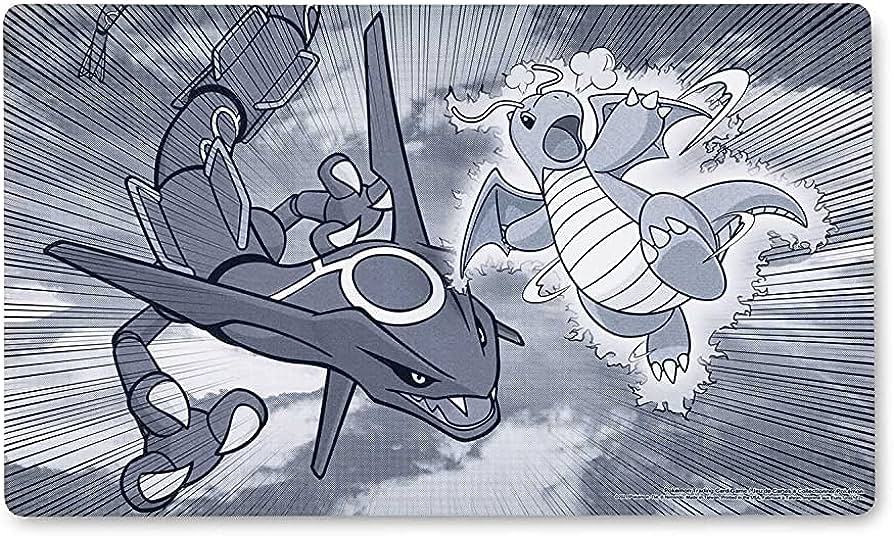 ポケモンカードゲーム ラバープレイマット 海外版 DRAGONITE ＆ RAYQUAZA COLLIDE カイリュー・レックウザ