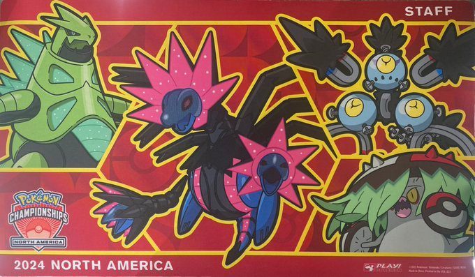 ポケモンカードNORTH AMERICA STAFF プレイマット 海外公式