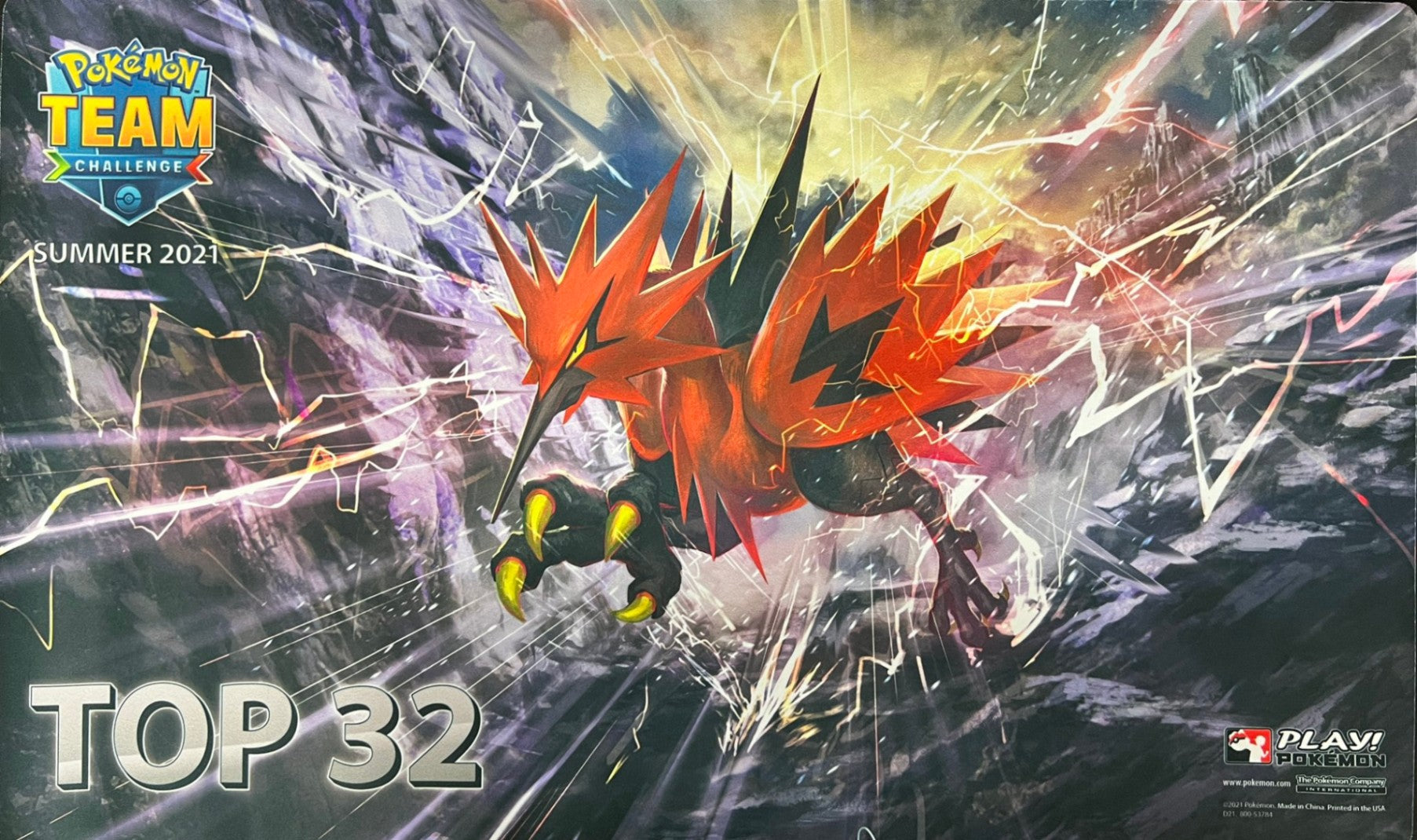 【海外限定】　ガラルサンダー　プレイマット　top32 海外限定】 ガラルサンダー ガラル サンダー プレイマット TOP32