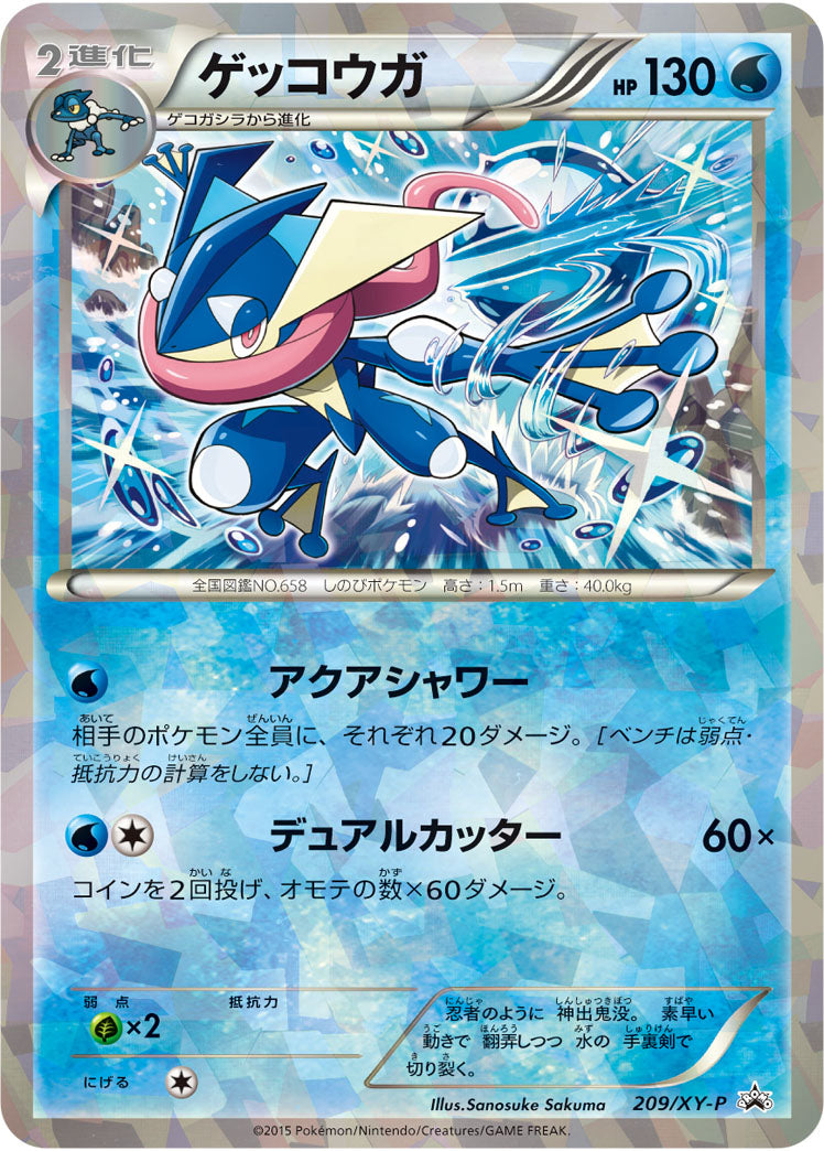 ポケカ ゲッコウガ 209/XY-P プロモ 未開封 - メルカリ