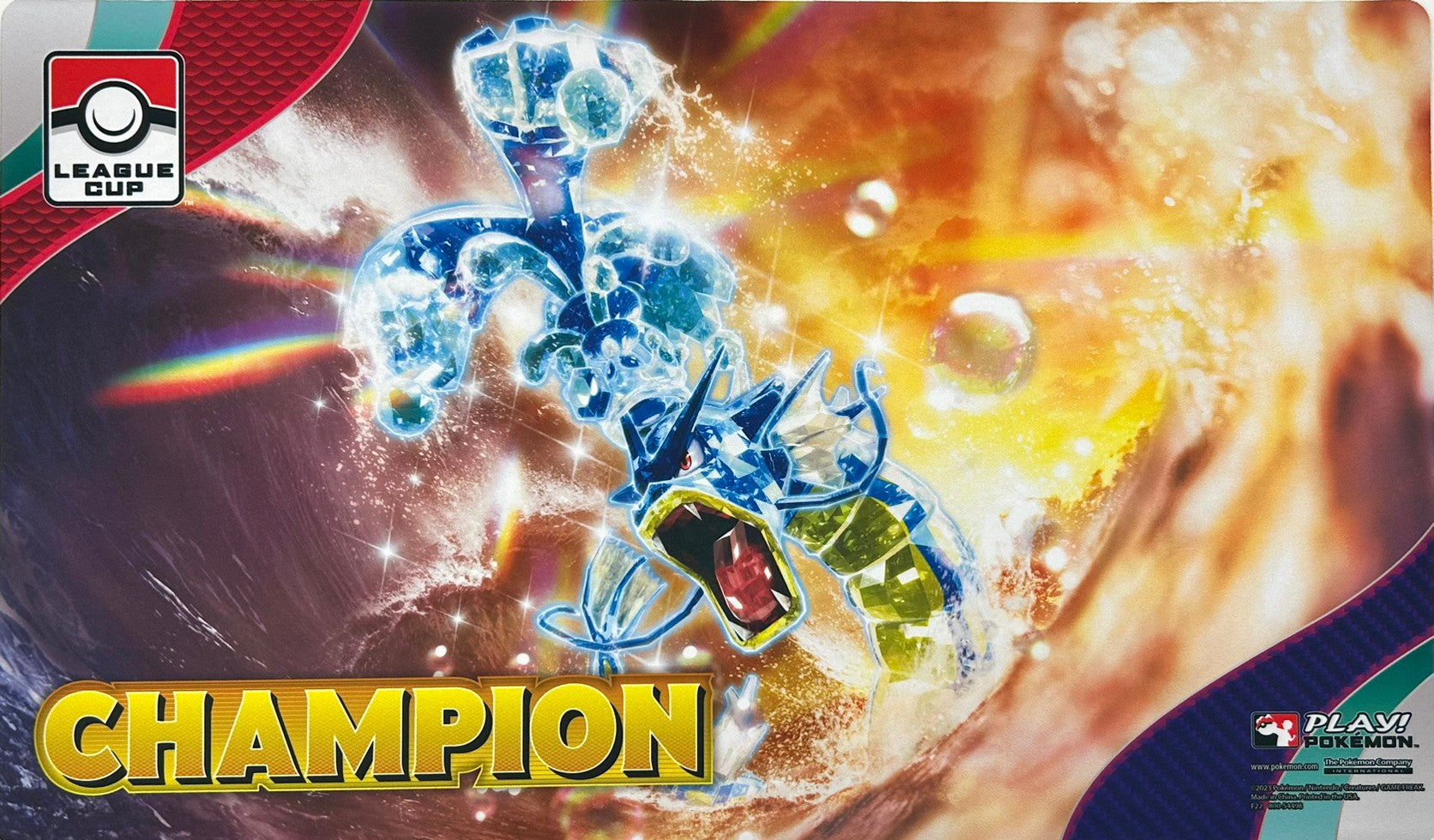 ポケモンカードゲーム ラバープレイマット 海外版 ギャラドス LEAGUE CUP CHAMPION