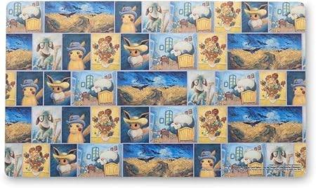 【新品】ポケモンカードゲーム ラバープレイマット 海外版 POKEMON CENTER × VAN GOGH MUSEUM