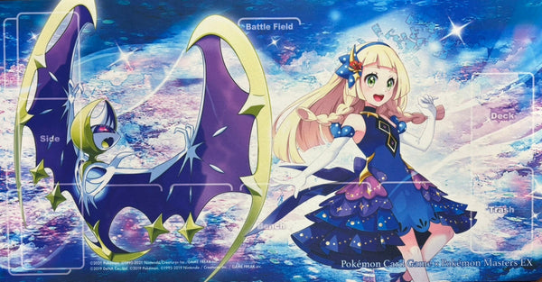 リーリエ＆ルナアーラ プレイマット ポケマス 当選品 未開封 ワンオーナー ラバープレイマット ポケマスEX リーリエ ルナアーラ