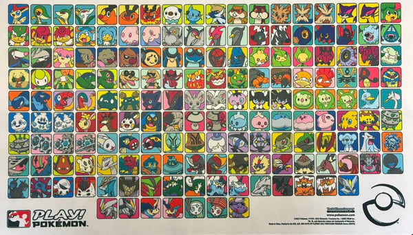 【状態A-】ポケモンカードゲーム ラバープレイマット 海外版 プロフェッサープログラム イッシュ 白