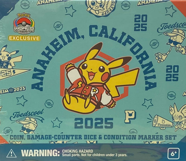 【新品】ポケモンカードゲーム ダメカンセット 海外版 WCS2025 アナハイム ピカチュウ