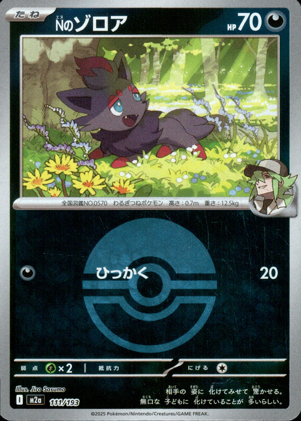 ボール)Nのゾロア ミラー M2a 111/193