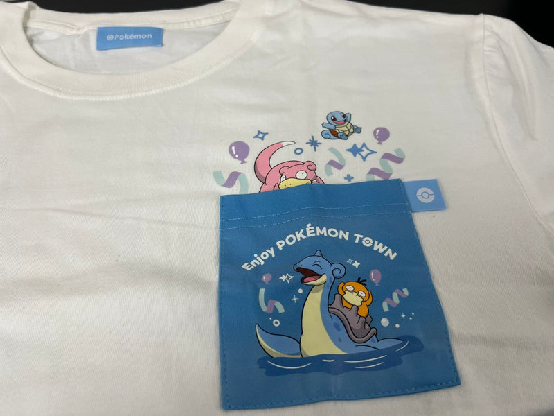 【フリーサイズ】Tシャツ 白 Enjoy Pokēmon Town 2024