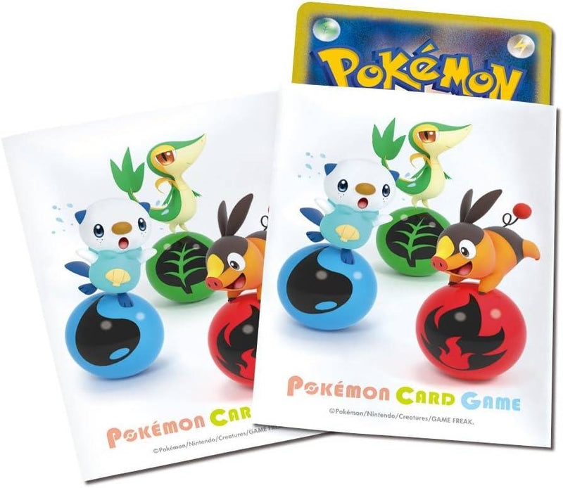 未開封ポケモンカードデッキシールド 32枚入×4 ツタージャポカブミジュマル ポケモンカードゲーム デッキシールド ツタージャ＆ポカブ