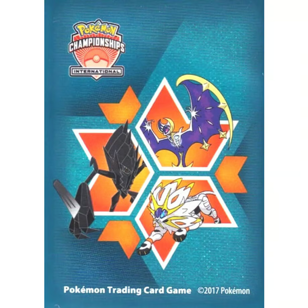 【新品】ポケモンカードゲーム デッキシールド 海外版 IC2017 ソルガレオ・ルナアーラ・ネクロズマ