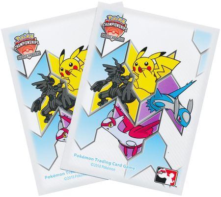 【新品】ポケモンカードゲーム デッキシールド 海外版 LAIC 2018 ピカチュウ&ゼクロム ラティアス&ラティオス