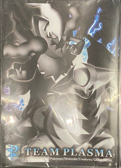 【新品】ポケモンカードゲーム デッキシールド プラズマ団 ダークライ・ギラティナ 32枚入り2セット