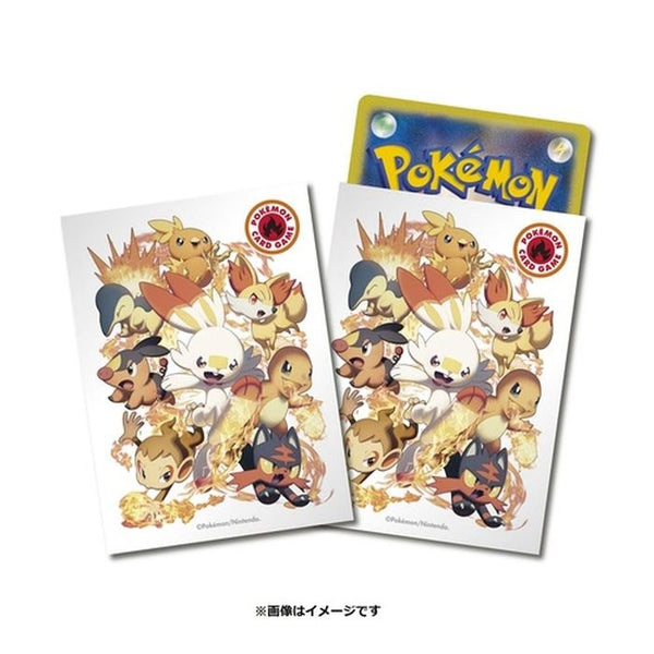 【新品】ポケモンカードゲームデッキシールド タイプファイターズ  炎