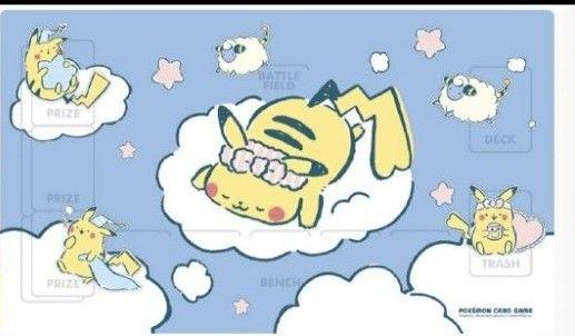 【状態A-】ポケモンカードゲーム ラバープレイマット 海外版 Pikachu in a dream