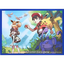 【新品】ポケモンカードゲーム デッキシールド 主人公＆ピカチュウ＆イーブイ