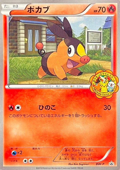 【状態A-】ポカブ (ポケモンスマイルスクール) BW-P