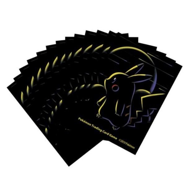 【新品】ポケモンカードゲーム デッキシールド 海外版 ピカチュウ シルエット Pikachu Chalk