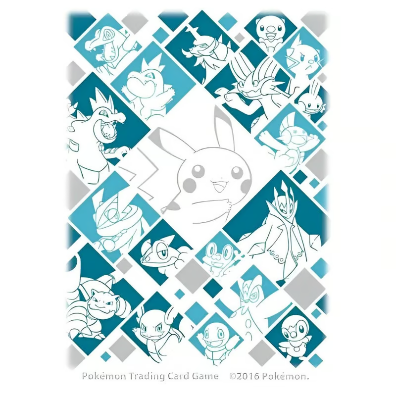 【新品】ポケモンカードゲーム デッキシールド 海外版 JUST MY TYPE:WATER