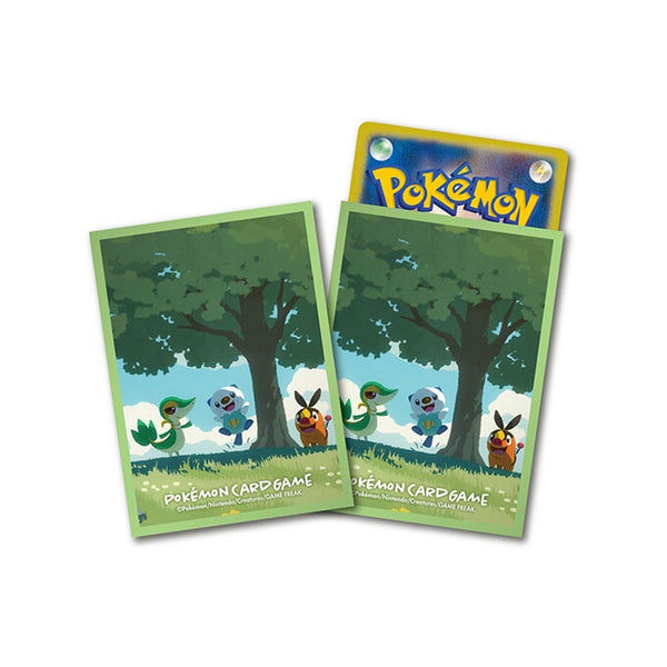 【新品】ポケモンカードゲーム デッキシールド ツタージャ＆ポカブ＆ミジュマル