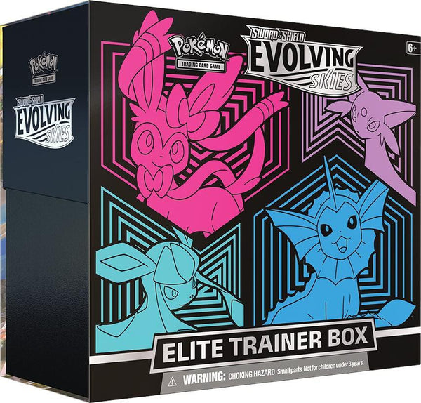 ポケモンカードゲーム 海外版 Evolving Skies Elite Trainer Box (グレイシア・シャワーズ・ニンフィア・エーフィ)