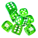 トレカキャンプ オリジナルダイス 緑 9個セット