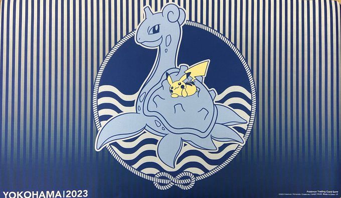 ポケモンカードゲーム ラバープレイマット&バッグ WCS2023 ヨコハマ
