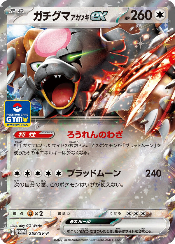 【状態B】ガチグマアカツキex PROMO 258/SV-P