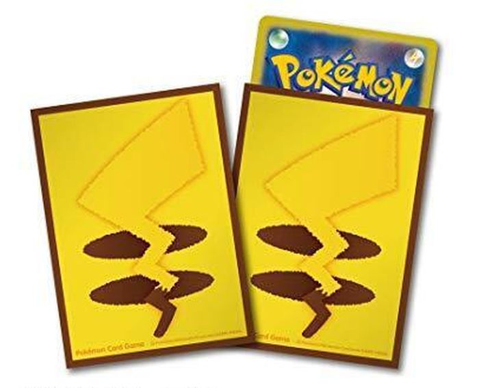 【新品】ポケモンカードゲーム デッキシールド ピカチュウのしっぽ ブラウンver. 32枚入り2セット