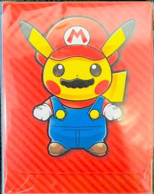 【新品】ポケモンカードゲーム デッキケース マリオピカチュウ