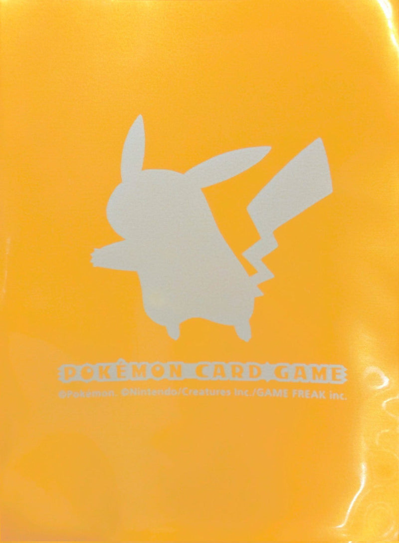 【状態A】ポケモンカードゲーム デッキシールド ピカチュウ シルエット ジムチャレンジ 金 60枚