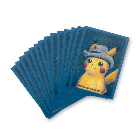 【新品】ポケモンカードゲーム デッキシールド 海外版 POKEMON CENTER × VAN GOGH MUSEUM (ピカチュウ)