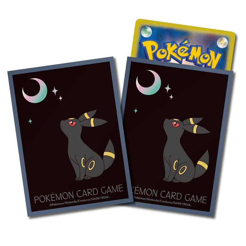 【新品】ポケモンカードゲーム デッキシールド プレミアム・グロス 月明かりとブラッキー【グレー】