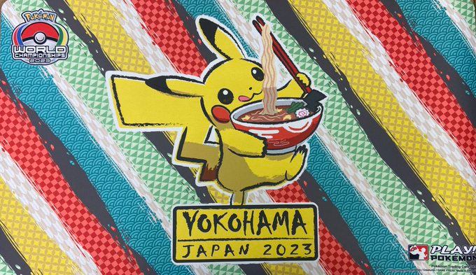 ポケモンカードゲーム ラバープレイマット WCS2023 ヨコハマ ピカチュウ