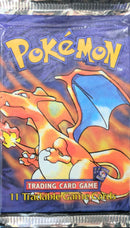 【状態A-】Wizards of the Coast Pokemon Card Game Base Set Booster Pack アンリミ ロゴ下 【リザードン】