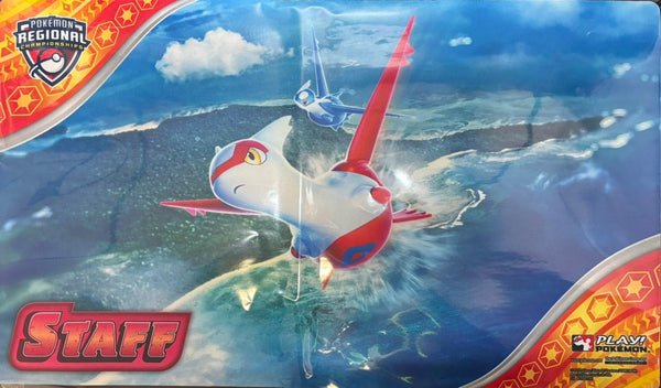 【状態A】ポケモンカードゲーム ラバープレイマット 海外版 ラティアス ラティオス STAFF
