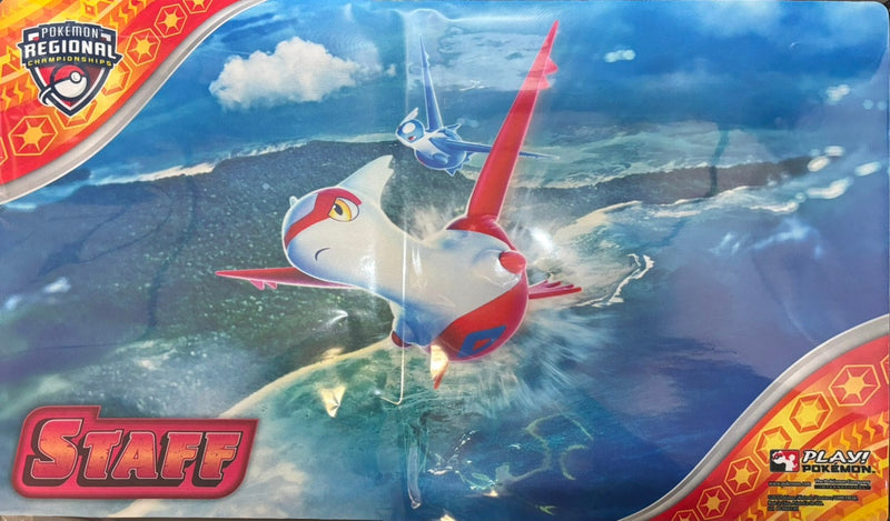 【状態A】ポケモンカードゲーム ラバープレイマット 海外版 ラティアス ラティオス STAFF