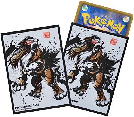 【新品】ポケモンカードゲーム デッキシールド 墨絵列伝 エンテイ