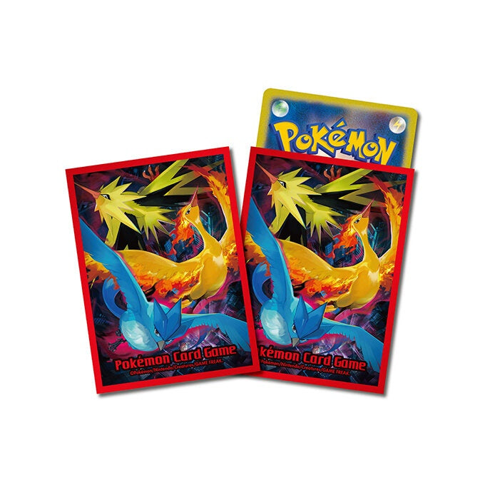 【新品】ポケモンカードゲーム デッキシールド ファイヤー&サンダー&フリーザー【レッド】