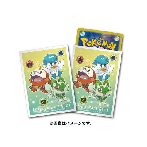 【新品】ポケモンカードゲーム デッキシールド ニャオハ＆ホゲータ＆クワッス