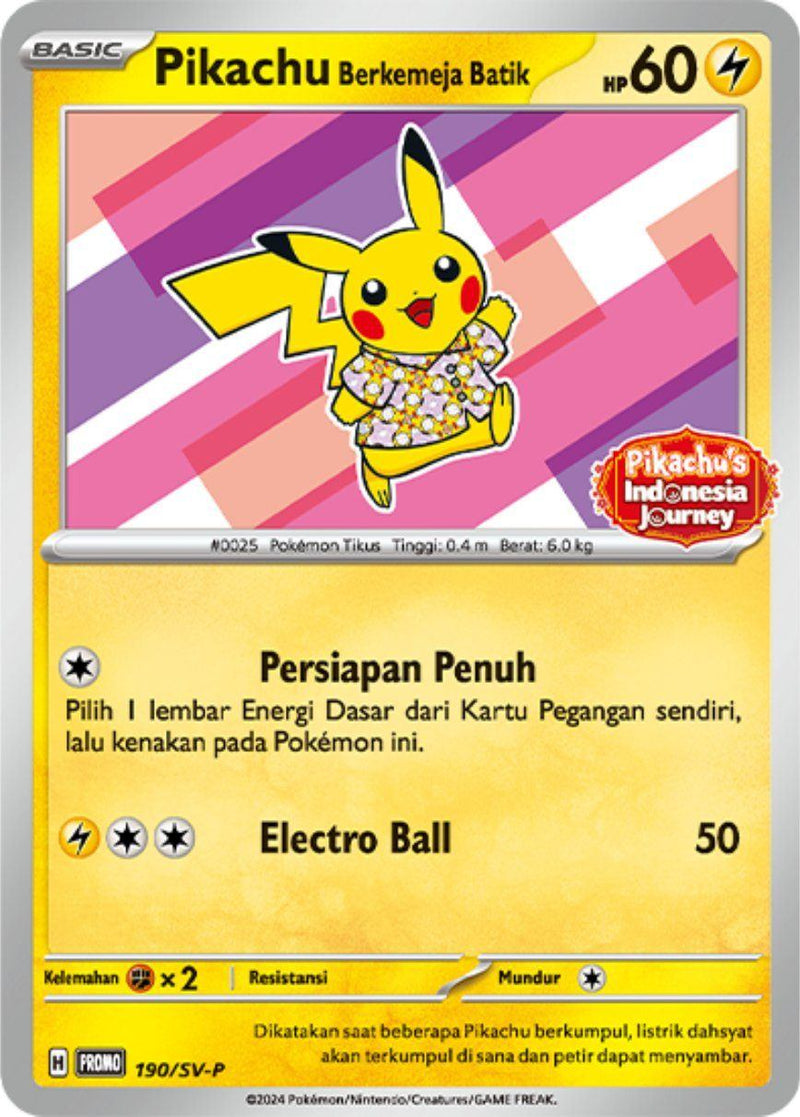 PSA10)Pikachu Berkemeja Batik PROMO 190/SV-P