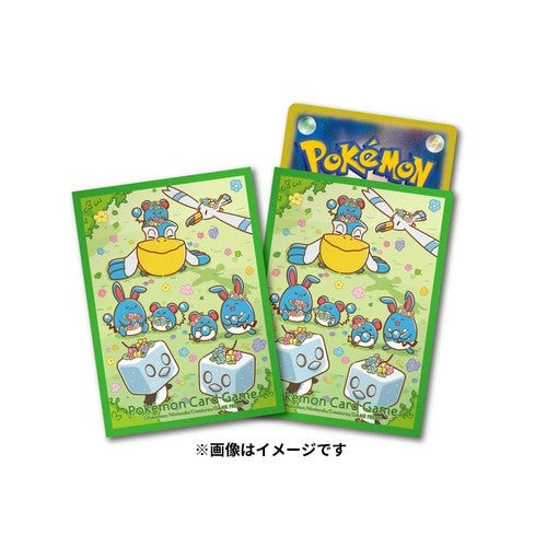 【新品】ポケモンカードゲーム デッキシールド 花かんむりとマリルたち