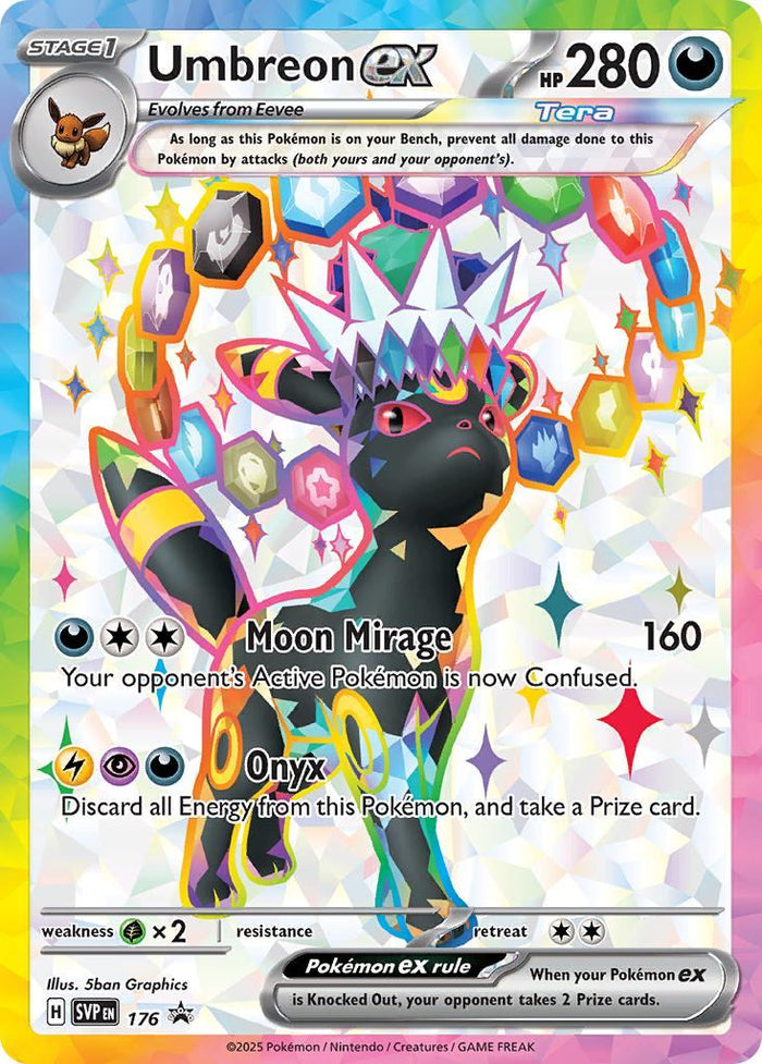 英語版)Umbreon ex SVP176 ブラッキーex