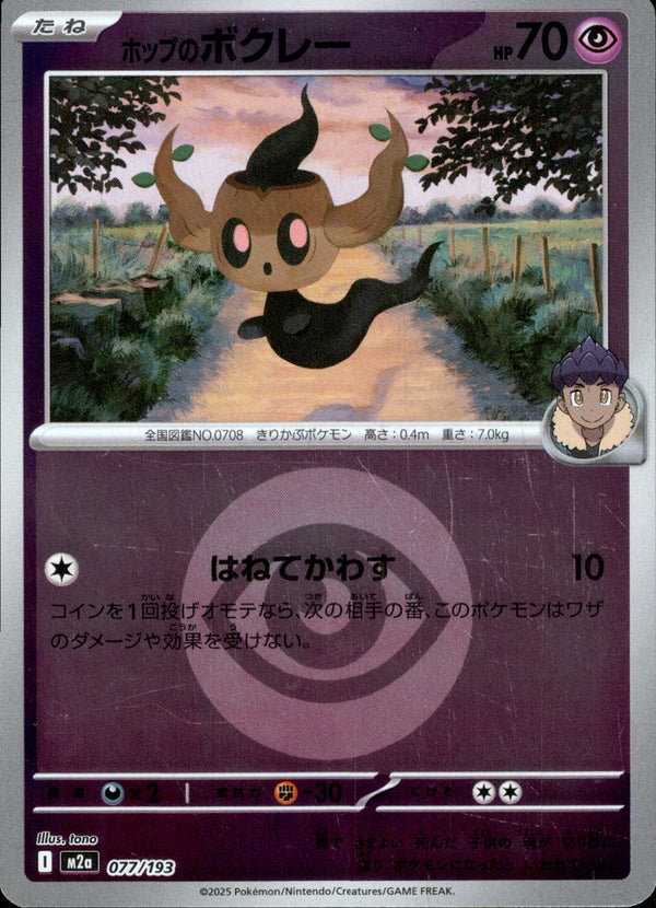 タイプ)ホップのボクレー ミラー M2a 077/193