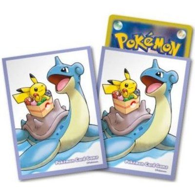 【新品】ポケモンカードゲーム デッキシールド ラプラス＆ピカチュウ(定期便2021年1月〜3月分)