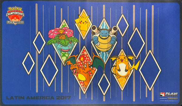 ポケモンカードゲーム ラバープレイマット LAIC2017 フシギバナ・リザードン・カメックス・ピカチュウ・ライチュウ
