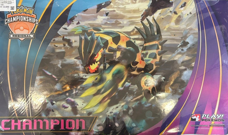 【状態A-】ポケモンカードゲーム ラバープレイマット 海外版 POKEMON CHAMPIONSHIPS REGIONAL ゲンシグラードン CHAMPION