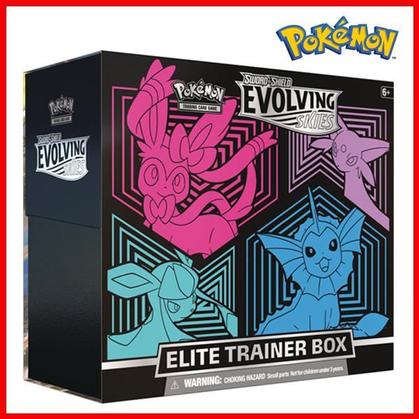 ポケモンカードゲーム 海外版 Evolving Skies Elite Trainer Box (グレイシア・シャワーズ・ニンフィア・エーフィ)