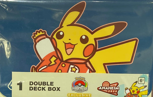 【新品】ポケモンカードゲーム ダブルデッキケース 海外版 WCS2025 アナハイム ピカチュウ