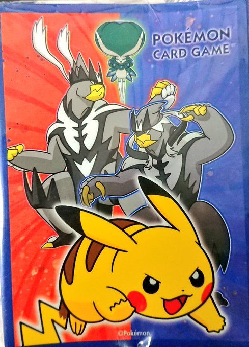 【新品】ポケモンカードゲーム デッキシールド 海外版 ピカチュウ ウーラオス バドレックス